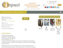 Tablet Screenshot of impactbrass.com